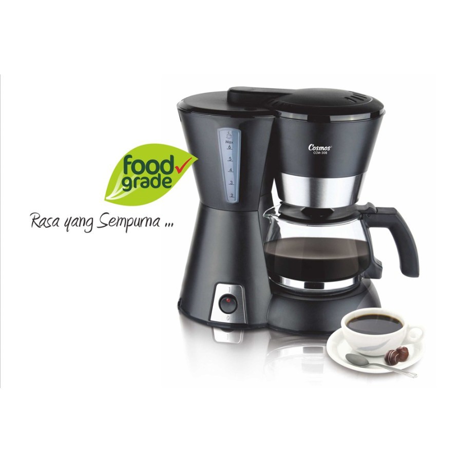 COSMOS Coffee Maker 650 ml / Mesin Pembuat Kopi CCM 308 - Garansi Resmi 1 Tahun