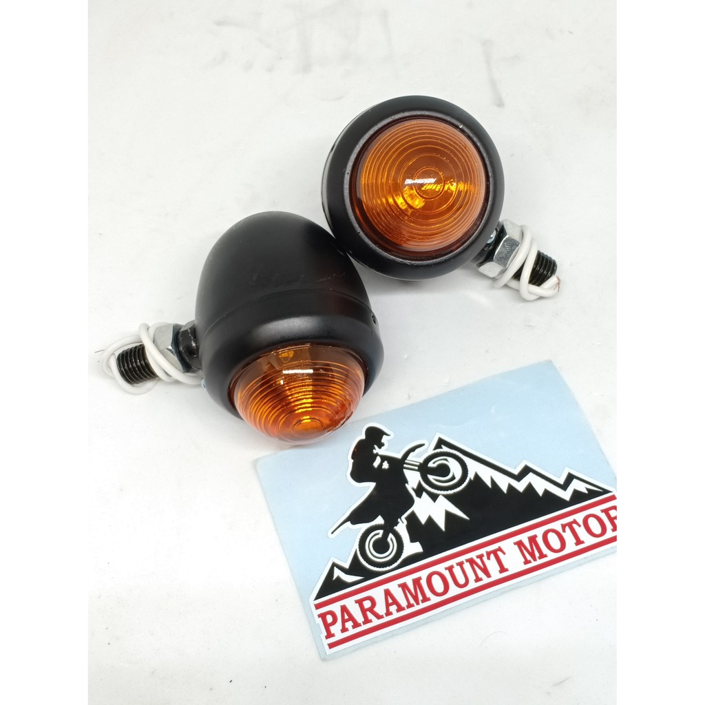 LAMPU SEN SEIN BULAT KLASIK HITAM UNIVERSAL CB CB150R RX KING TIGER VIXION - HR Motoshop