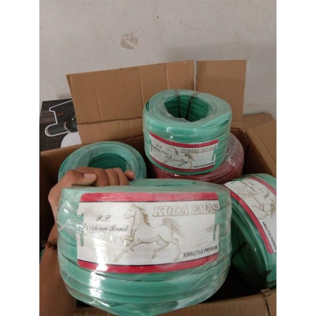 

tali plastik strapping band tali packing 15mm tali alat straping packer klem kardus