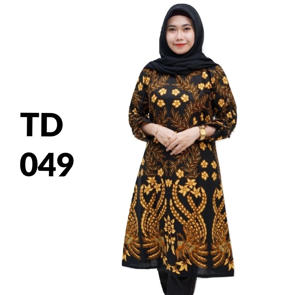  TUNIK  ATASAN BATIK  SERAGAM BATIK  SOLO BATIK  PEKALONGAN  