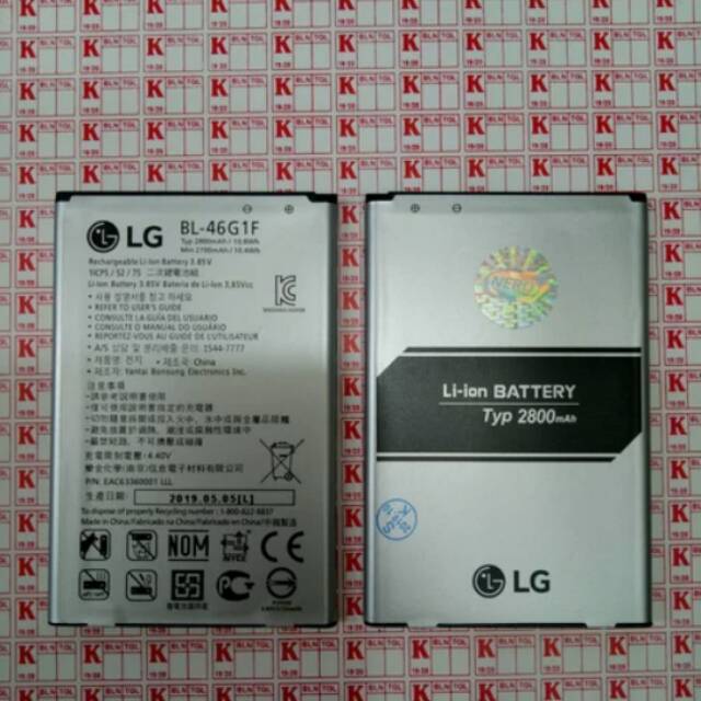 BATERAI BATRE LG M250 K10 2017 BL46G1F BL-46G1F ORIGINAL