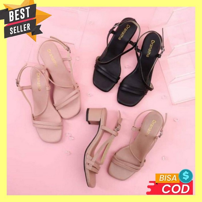 Ut 09 Hak Tahu Pasir Silang 3Cm Heels Hils Wanita Import Sendal Haihils Kondangan Sandal Jinjit  Cla