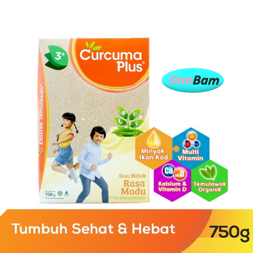 Curcuma Plus Susu Bubuk Ekstrak Temulawak Madu 750gr