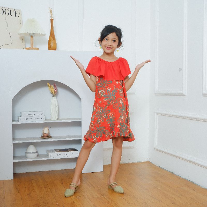 [PILIH MOTIF] daster dress anak batik cap sabrina mini