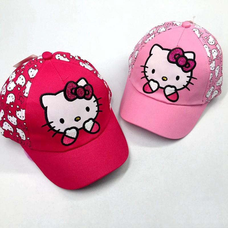 Topi Baseball Katun Korea Anak Perempuan Gambar Kartun Hello Kitty