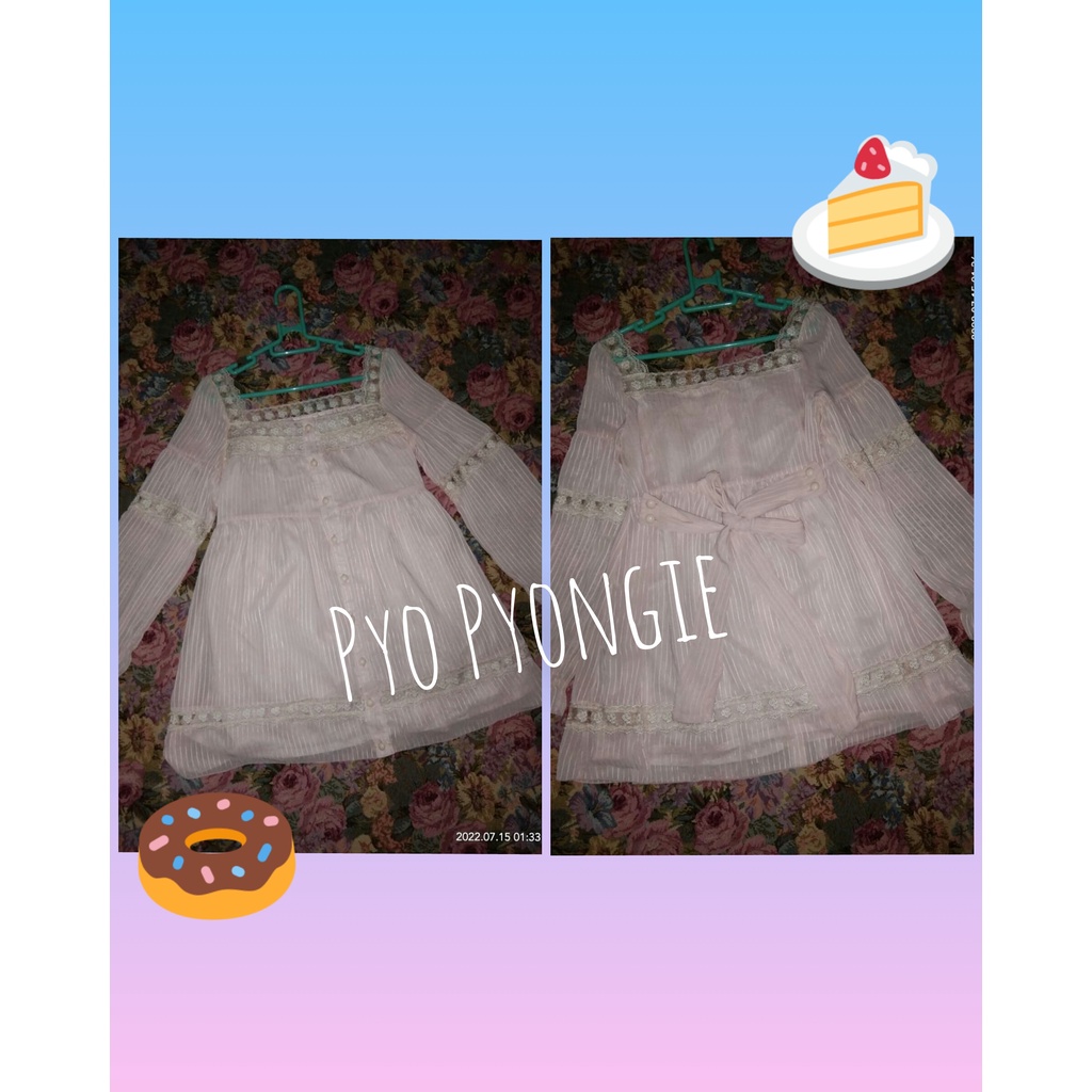Preloved Kawaii Dress Soft Pink