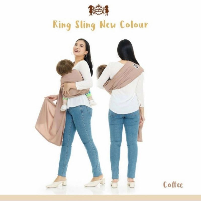 PETITE MIMI Ring Sling Warna Polos Gendongan Bayi Ringsling