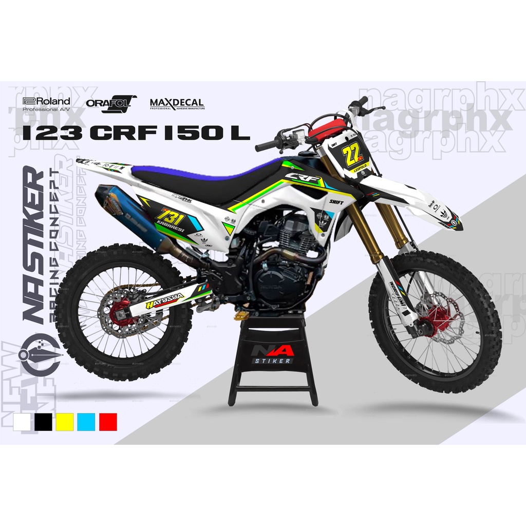 decal crf putih - decal crf fullbody putih crf-123