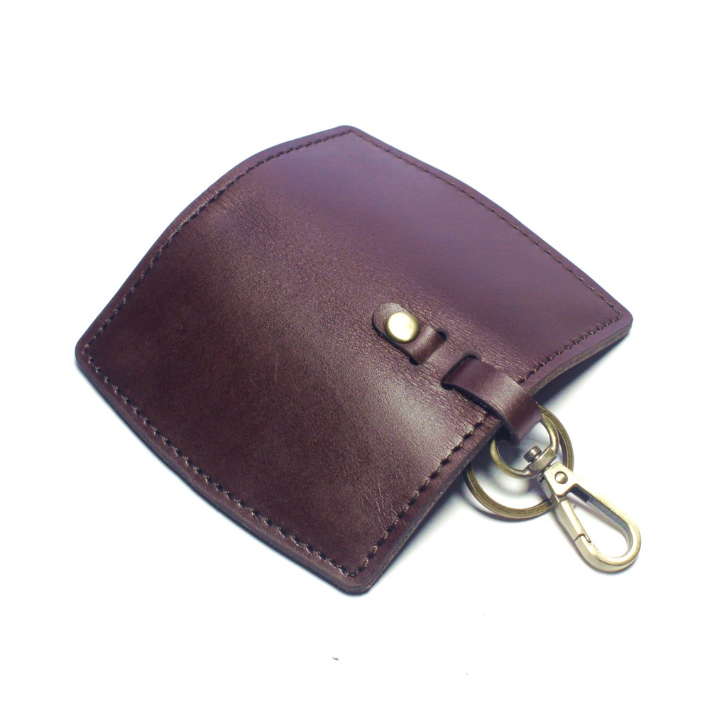 dompet stnk mobil motor kulit - gantungan kunci warna coklat - PHKC860