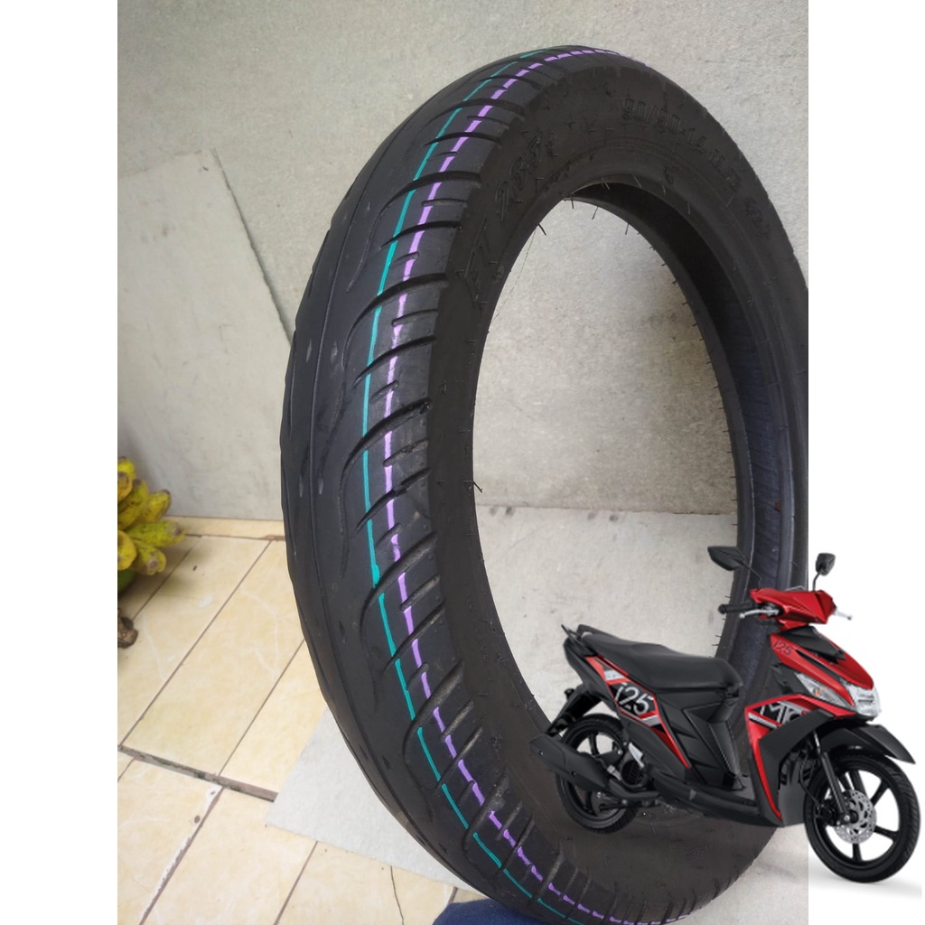 BAN MIO M3 BELAKANG UKURAN 90/90 RING 14 NON TUBLES MERK FEDERAL FT 235L TERJAMIN