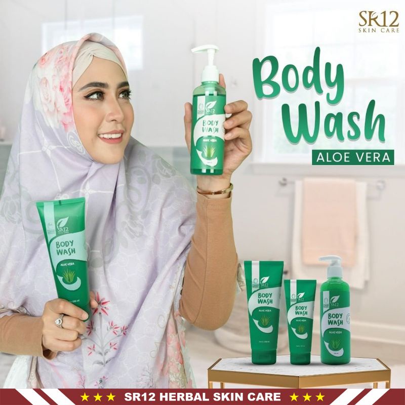 Body Wash SR12 | Body Wash Aloe Vera &amp; Body Wash Black Coffee | Netto 100ml | Sabun Mandi SR12