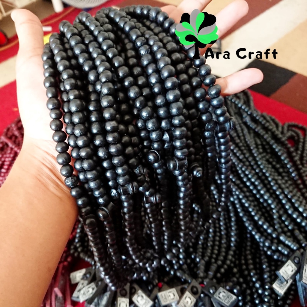 Tasbih kayu wali kukun 99 butir oleh-oleh Ibadah Haji / Umroh dan souvenir pernikahan