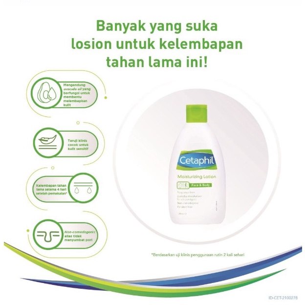 Cetaphil Moisturizing Lotion 200ml Pelembab Perawatan Tubuh untuk Semua Jenis Kulit