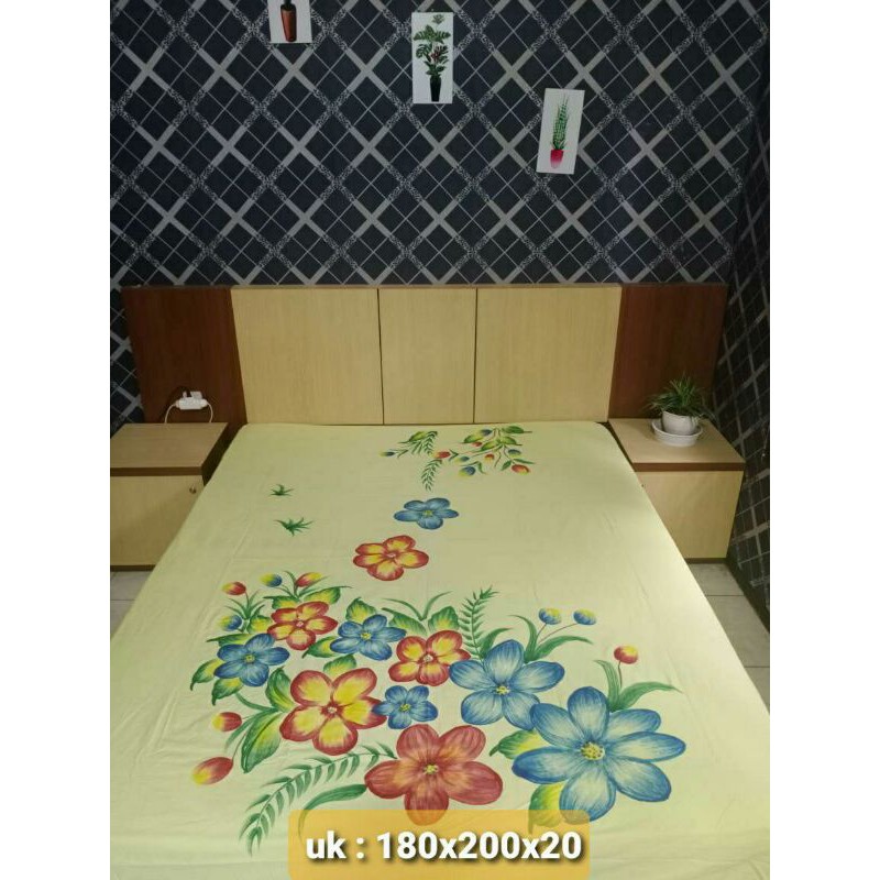 

sprei lukis handmade, kualitas super