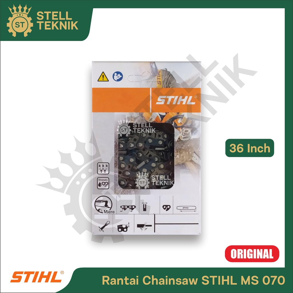 Rantai Chainsaw Senso STIHL MS 070 36" Inch (Belah / Potong) Original / Rantai Belah STIHL MS 070 36