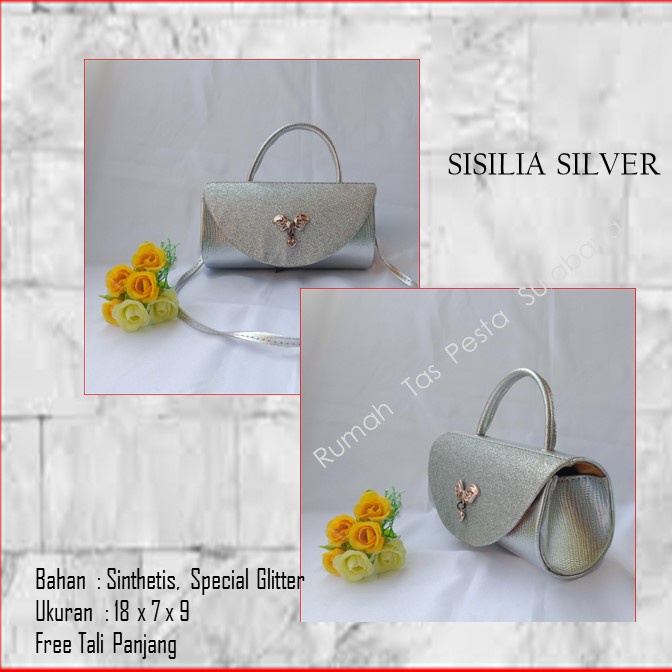 Tas Slempang,Tas Etnik,Tas Kekinian,SISILIA SILVER