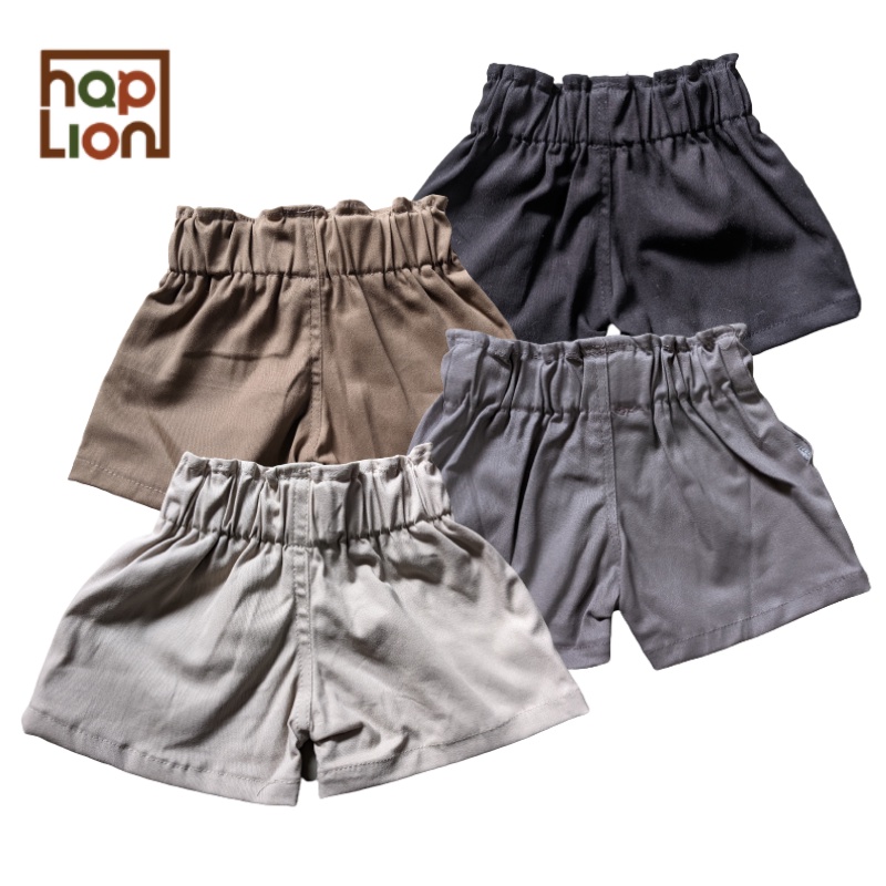 Hot Pants Viona Katun Chinos Anak Perempuan Saku Celana Pendek 1-6 Tahun Premium | Haplion Kidswear