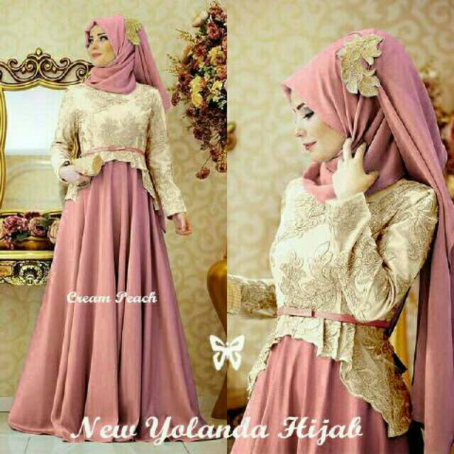 Ready Grosir hijab New yolanda hijab premium quality/ fashion muslim maxy dress