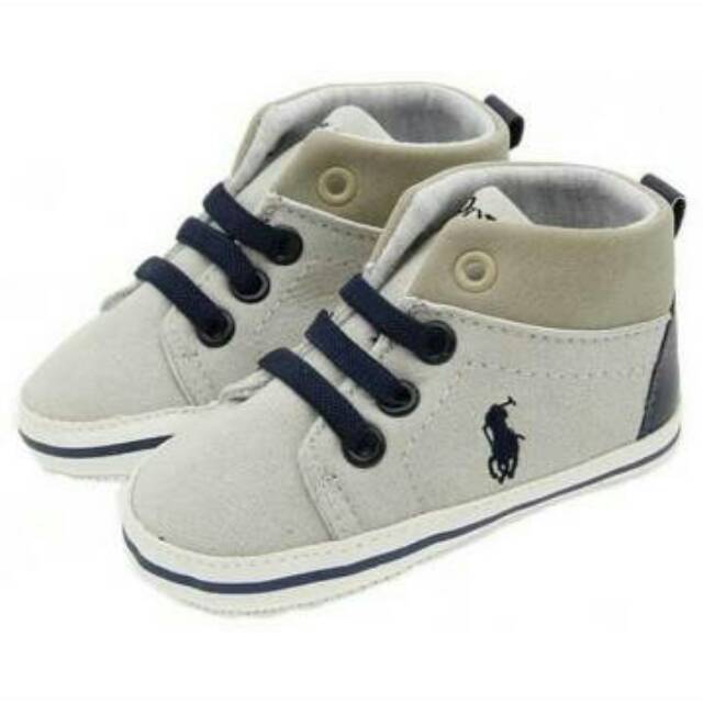 Sepatu Bayi Laki Laki Prewalker Bayi  polo grey  sepatu bayi laki-laki sepatu anak laki laki