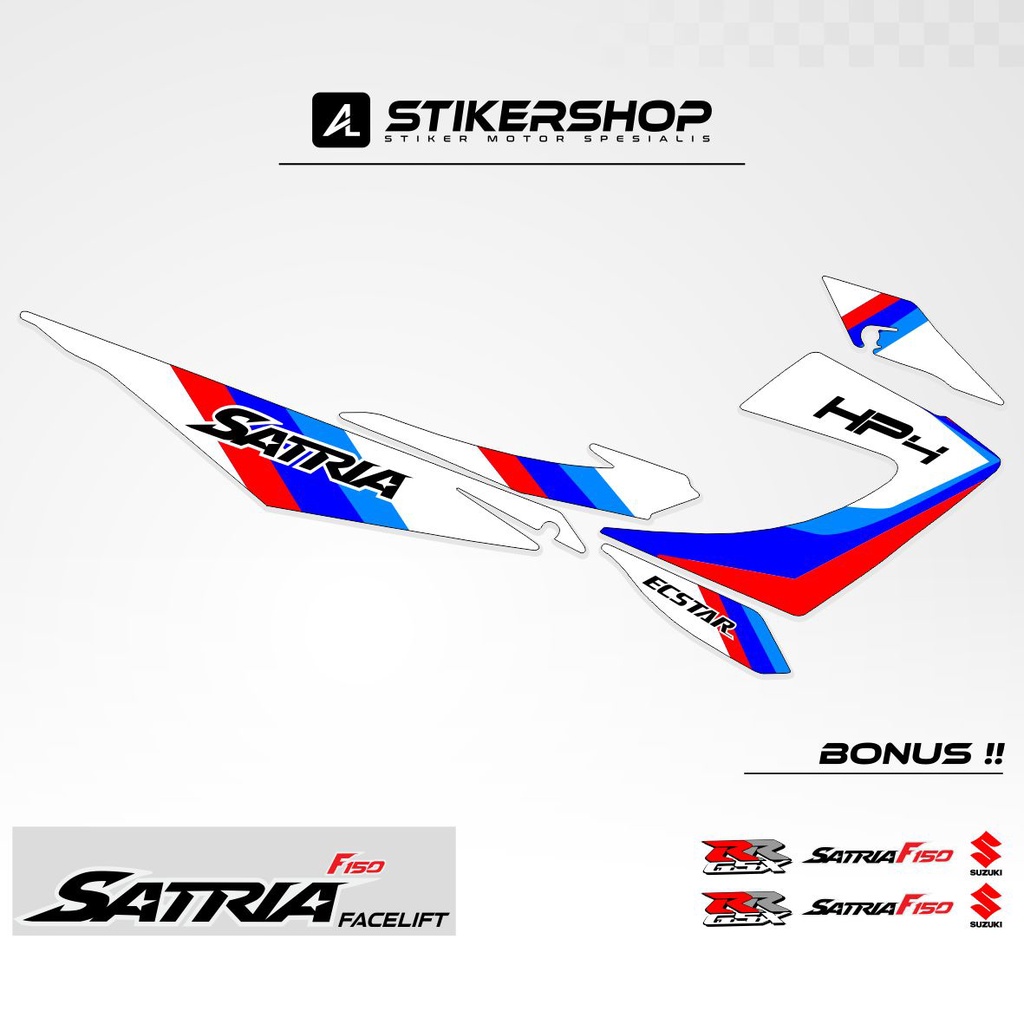 STRIPING SATRIA FU FACELIFT / STIKER FACELIFT / STICKER FACELIFT / STIKER MOTOR / STICKER MOTOR/ STO