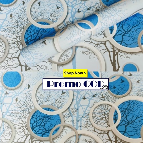 Wallpaper / Wallpaper Stiker Dinding Bahan PVC Anti Air / Wallpaper Dapur Kamar Mandi / Polkadot