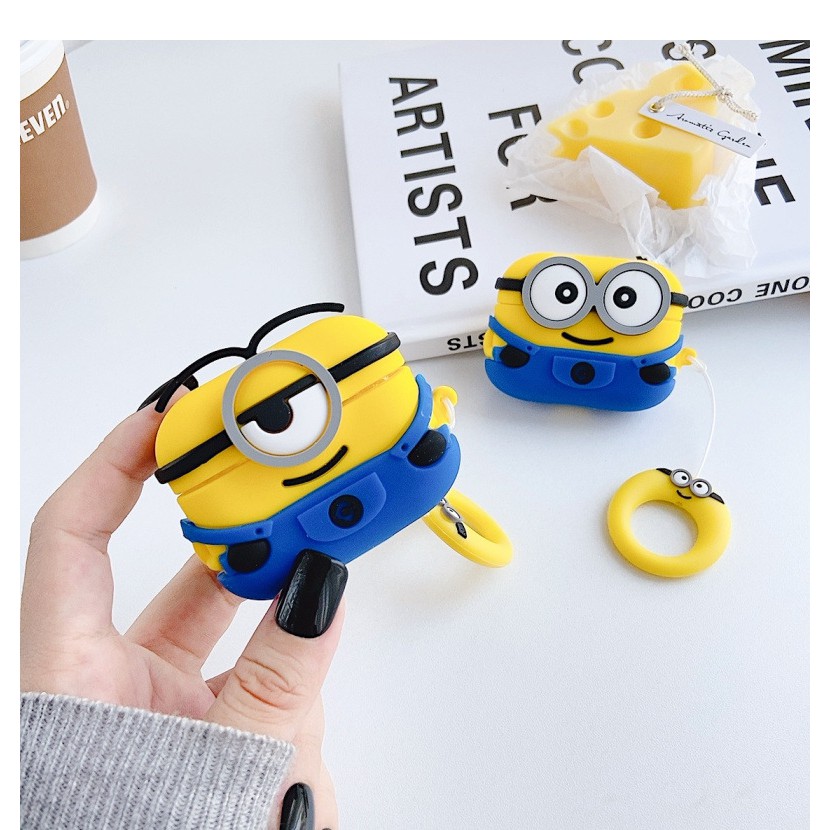 Airpods 1/2 - PRO 3D Case Karakter Kartun Bahan Silikon 1-20-1