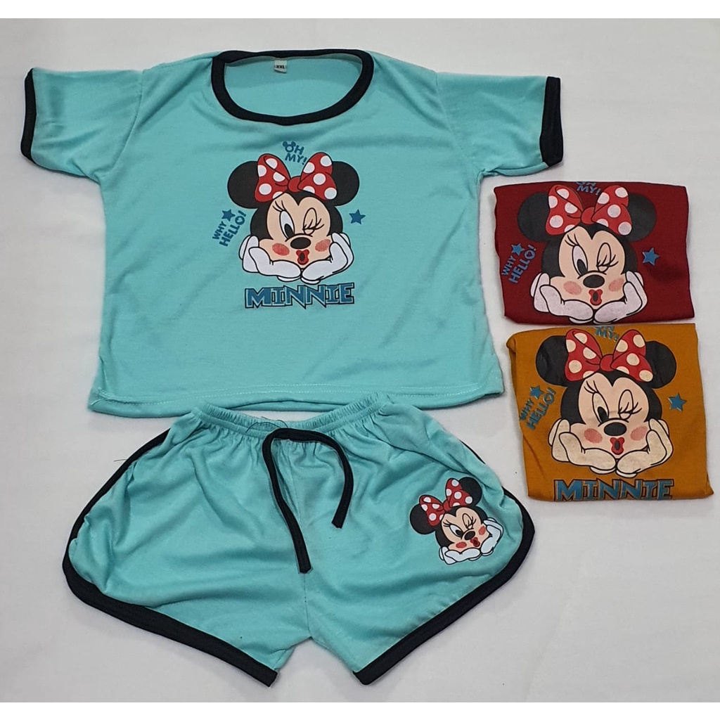 RILLO - Setelan baju playful colour anak karakter mini poni / setelan anak unisex part