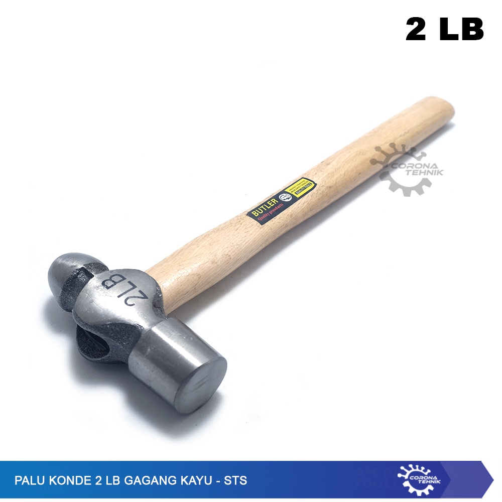 Palu Konde 2 LB Gagang Kayu - STS