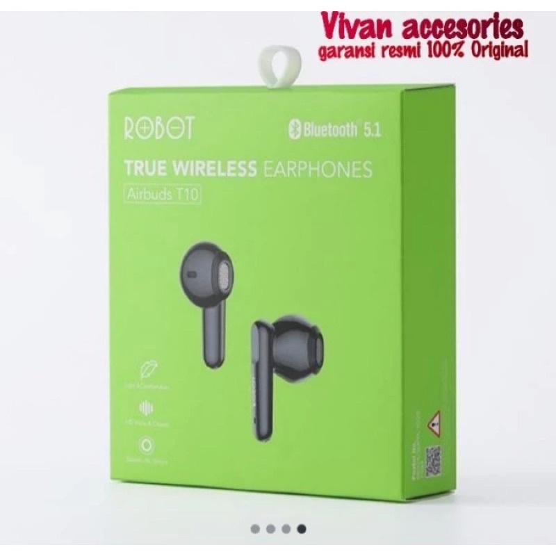 ROBOT T10 Earbuds IPX4 Bluetooth 5.1 Semi-In-Ear True Wireless Airbu