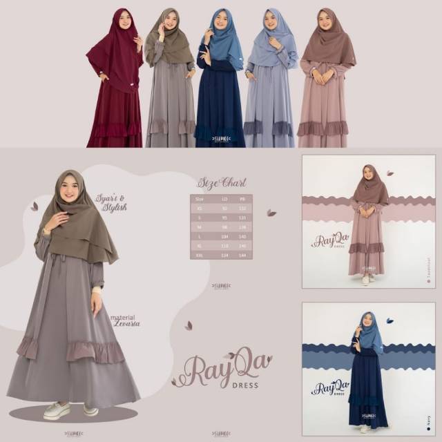 Gamis Belahan RAYQA DRESS BY SILMEE INDONESIA
