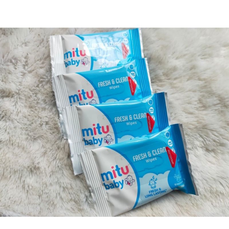 Mitu Babby Sachet Fres &amp; Clean / Tisu Basah Portabel