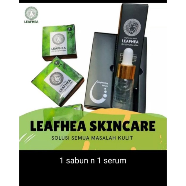 Sabun leafhea Glutha soap dan Serum leafhea