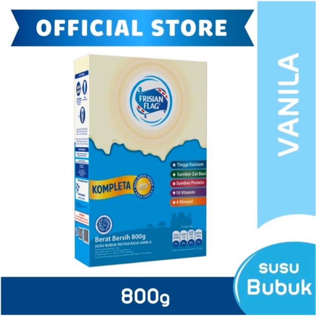 

Frisian Flag Kompleta Vanilla 800gr