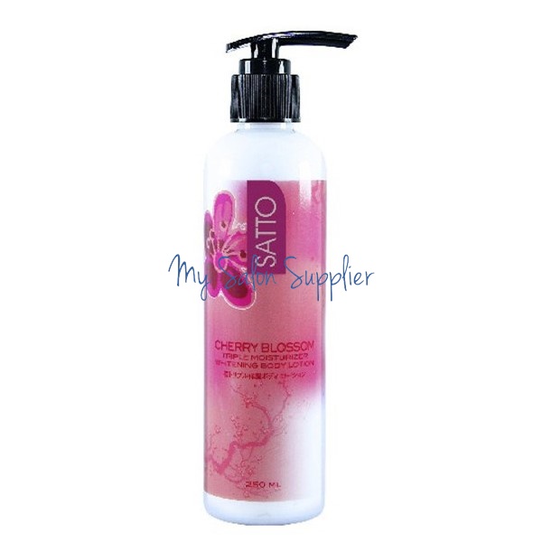 Satto Triple Moisturizer Whitening Body Lotion Cherry Blossom 250ml