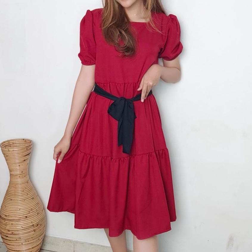 CASSANDRA DRESS/DRESS BAHAN KATUN SHAKILLA/DRESS WANITA/DRESS KOREA/DRESS