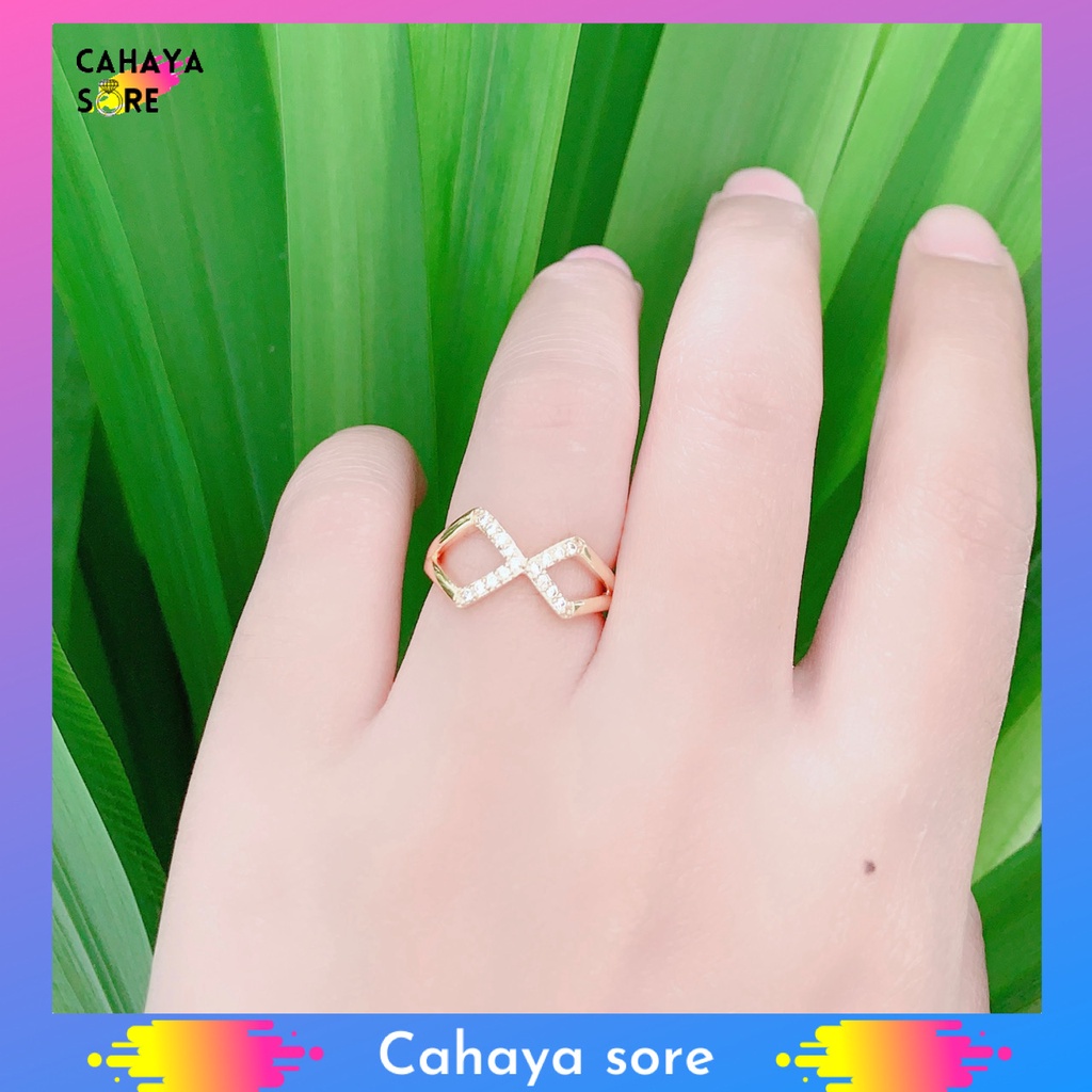 Cincin Xuping Gold Cincin Dewasa Model Permata X CD32