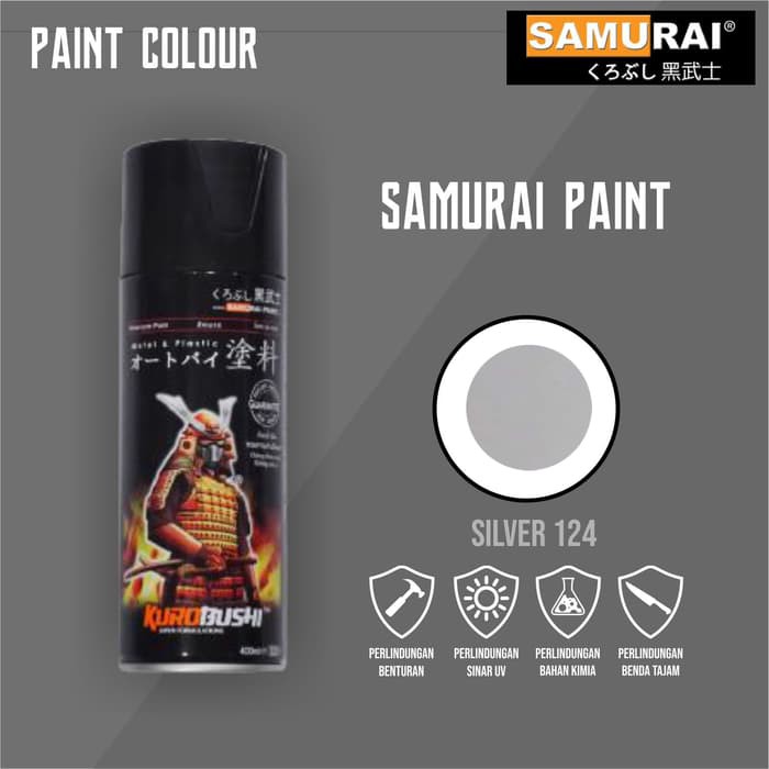

Samurai Paint Spray Silver standard kode-124