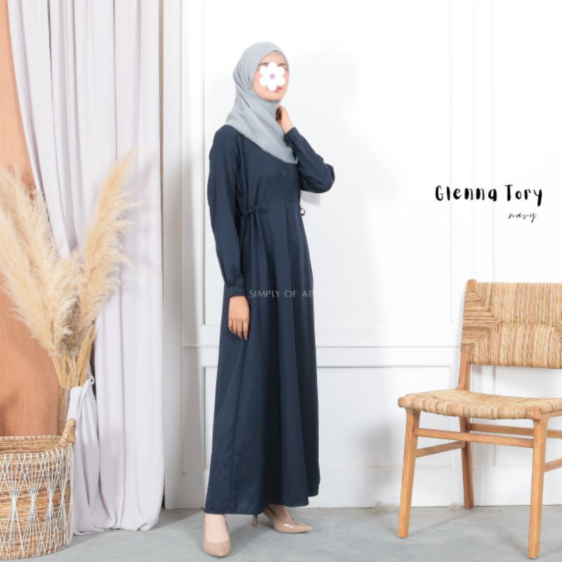 Gamis Wanita Muslim Terbaru Glenna Tory Dress Muslim Fashion Muslim [ COD ]
