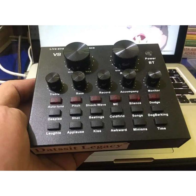 SOUNDCARD V8 | MIXER MINI MUSIK AUDIO | SOUND RECORDER