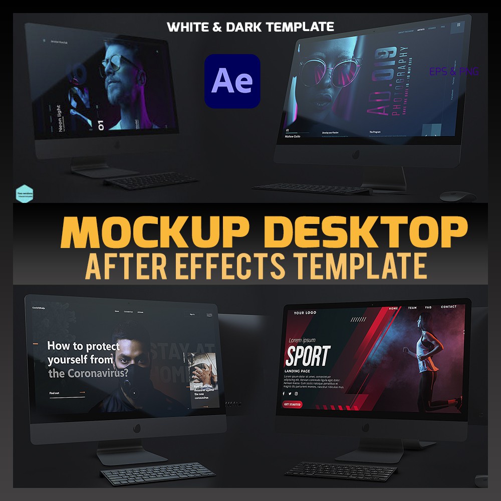 

NS Mock-Up Desktop // Website Presentation | After Effects Template