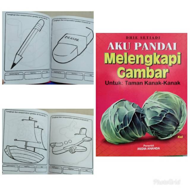 Buku TK - Menulis/Membaca/Melengkapi/Mewarnai