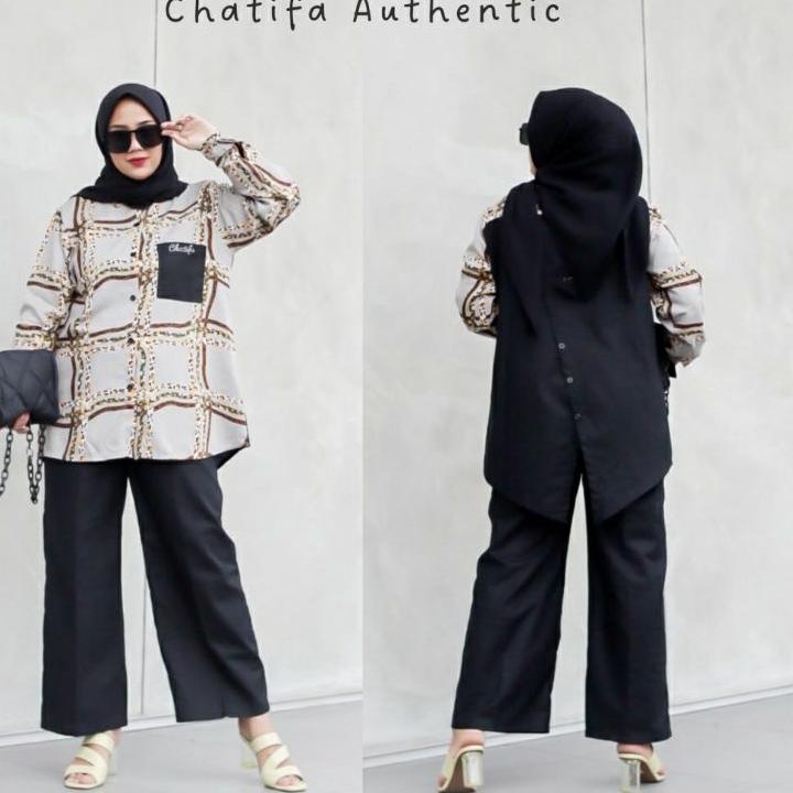 Jangan Ketinggalan order..  set kulot  ayunda  terbaru by chatifa original 100%