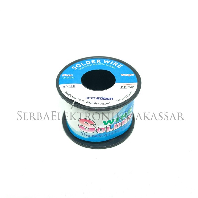 Timah Solder SUOER 60/40% 0,8mm 100gram