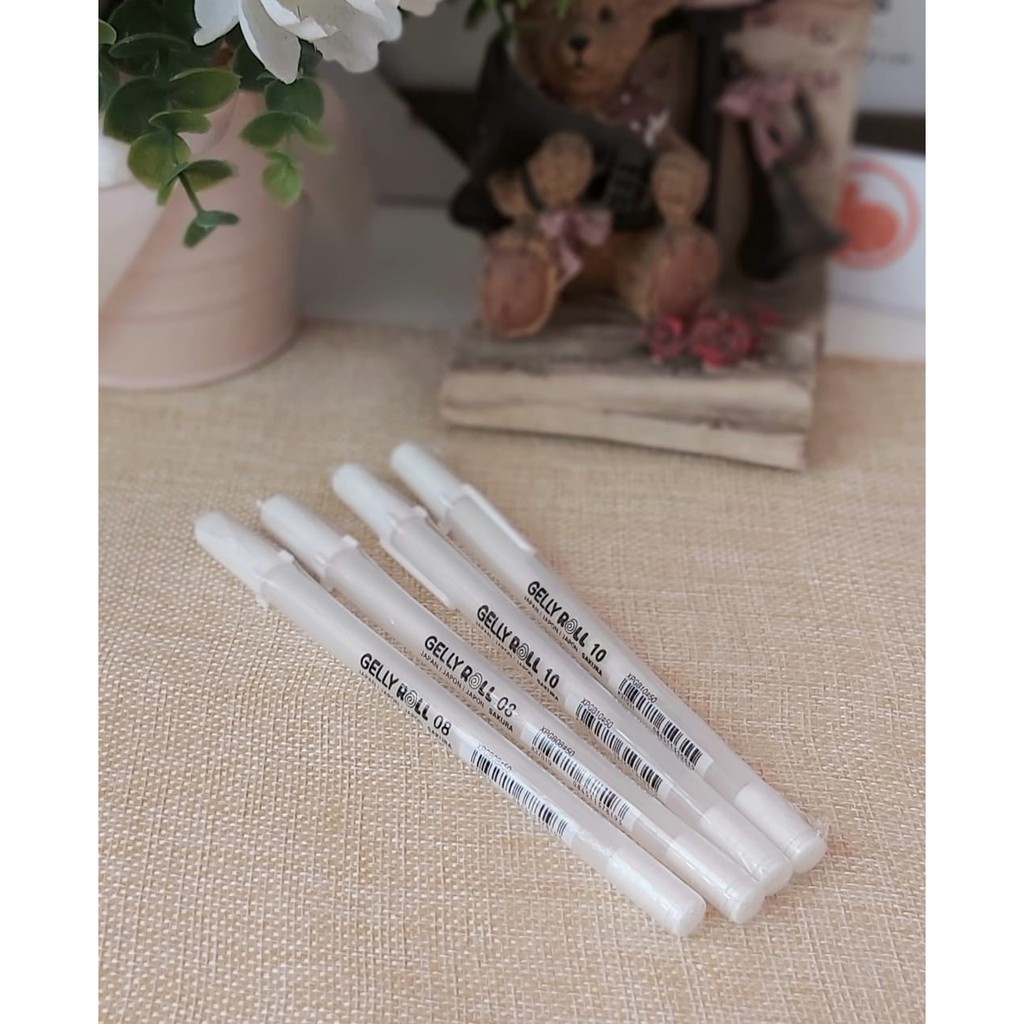 

SAKURA GELLY ROLL WHITE PEN/BOLPOIN PUTIH
