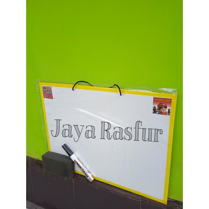 

white board papan tulis anak gratis spidol dan penhapus