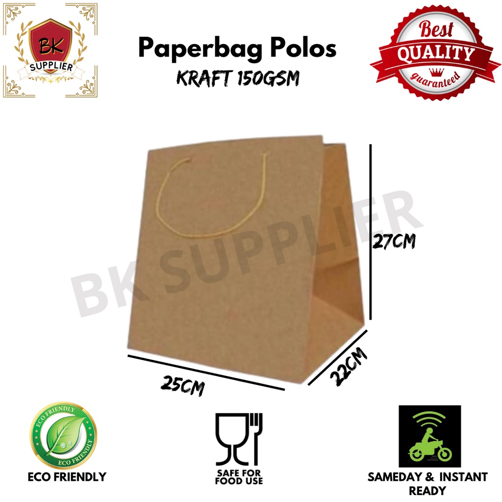 

Paperbag 1pcs / Paperbag Jumbo / Paperbag Coklat / Kantong Kemasan / Paperbag Kemasan / Paperbag Besar
