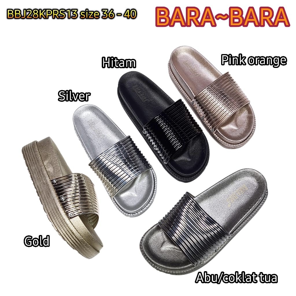 jelly sandal bara bara sendal wanita barabara karet import barabara cewek BBJ28KPRS13