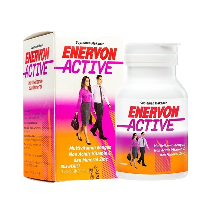 Enervon | Enervon Active Botol Tablet 30's | Vitamin C Multivitamin