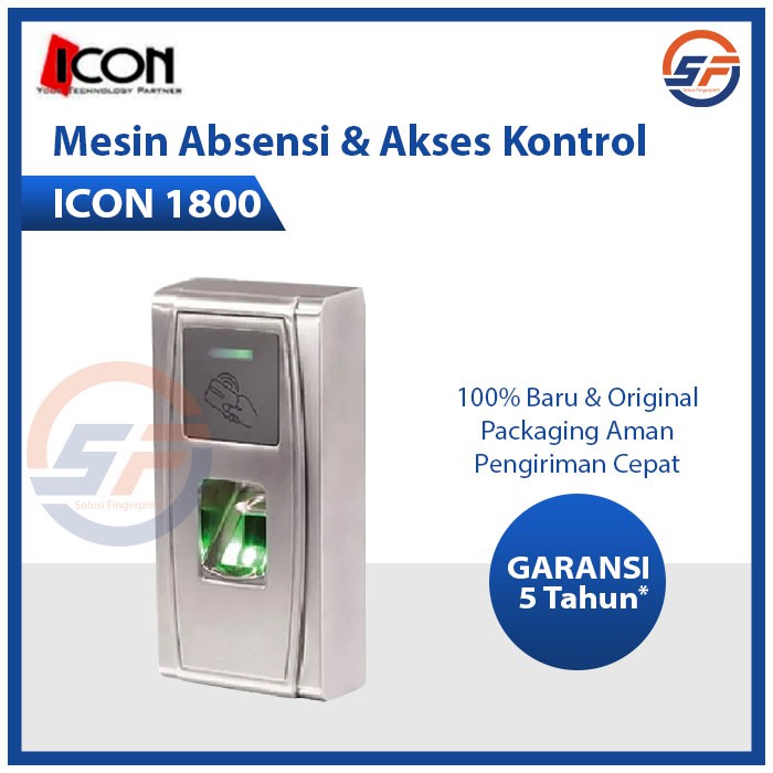 Mesin Absen dan Akses Kontrol Pintu ICON 1800 Mesin Absensi