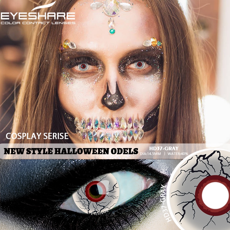 [✅COD] Softlens / Kontak Lensa berwarna kosplay game halloween anime softlens mata korea lens normal minus (0.00) HD45 series red/CRAZY color